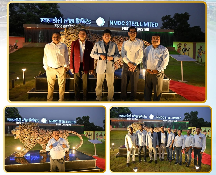 Board members visit NMDC Steel plant